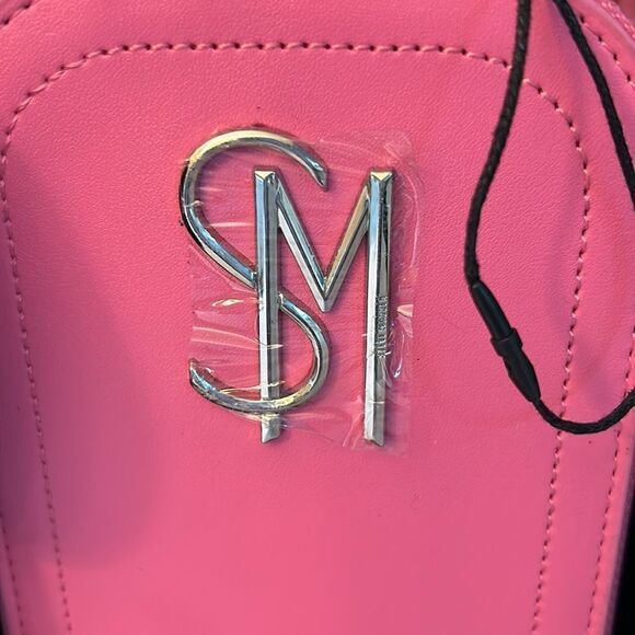 NIB Steve Madden 2PC Gift Set. Beanie Hat w/Matching Phone Crossbody Bag - Pink - Picture 7 of 12